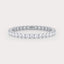 Soho 1/2 CT Round Lab Grown Diamond Eternity Band by Dorah in 14k White Gold, front view.