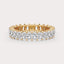 SHP CT Lab Grown Diamond Eternity Band by Dorah in 14k Yellow Gold, top view.