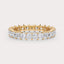 SHP CT Lab Grown Diamond Eternity Band by Dorah in 14k Yellow Gold, top view.