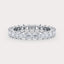 SHP CT Lab Grown Diamond Eternity Band by Dorah in 14k White Gold, top view.