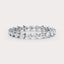 East West Pear 1 CT Eternity Band by Dorah in 14k White Gold, top view.