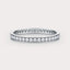 Nolita 1/3 CT Lab Grown Diamond Eternity Band by Dorah in 14k White Gold, front view.