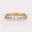 Channel Set Baguette Diamond Ring 1.5 CT by Dorah in 14k Yellow Gold, side view.