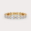 Shared 2 CT Lab Grown Diamond Eternity Band by Dorah in 14k Yellow Gold, top view.