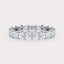 Shared 2 CT Lab Grown Diamond Eternity Band by Dorah in 14k White Gold, top view.