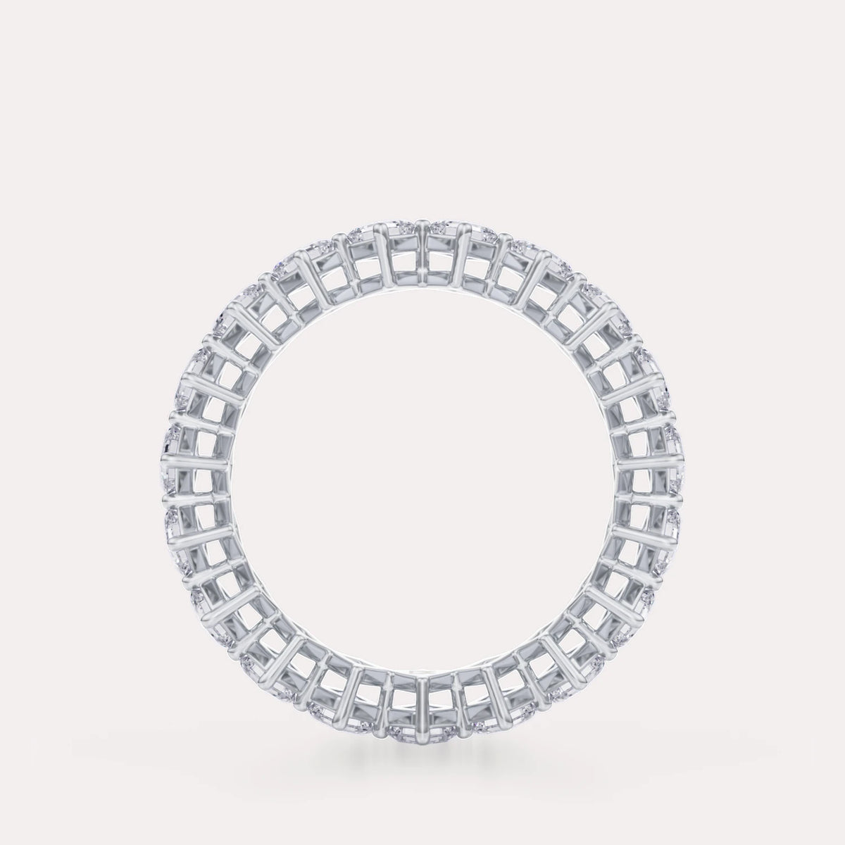 Diagonal Asscher Eternity Band