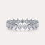 Diagonal Asscher Eternity Band