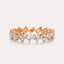 Diagonal Emerald Eternity Band