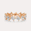 Diagonal Emerald Eternity Band