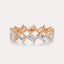 Diagonal Emerald Eternity Band