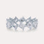 Diagonal Emerald Eternity Band