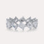 Diagonal Emerald Eternity Band