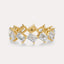 Diagonal Emerald Eternity Band