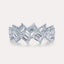 Diagonal Emerald Eternity Band