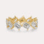Diagonal Emerald Eternity Band