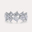 Diagonal Emerald Eternity Band