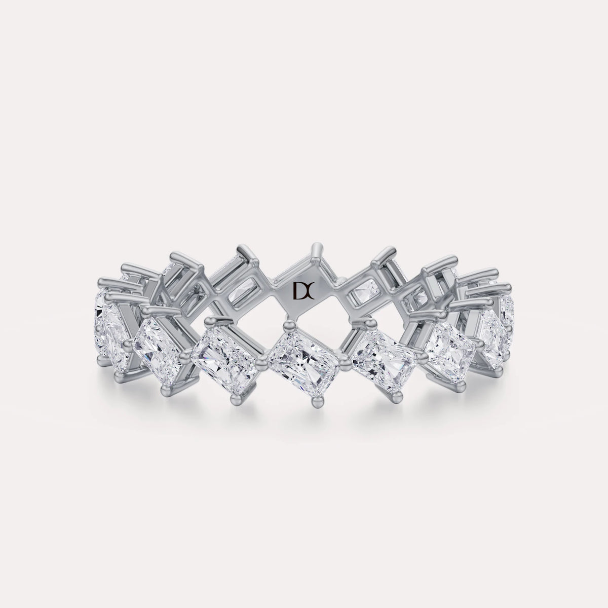 Diagonal Radiant Eternity Band