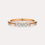 East-West Oval 3-Stone Band
