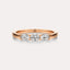 East-West Oval 3-Stone Band