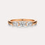 East-West Oval 3-Stone Band