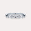 East-West Oval 3-Stone Band