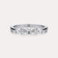 East-West Oval 3-Stone Band