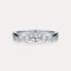 East-West Oval 3-Stone Band