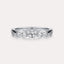 East-West Oval 3-Stone Band