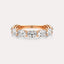 East-West Oval 9-Stone Band