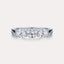 East-West Oval 3-Stone Band