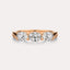 East-West Oval 3-Stone Band