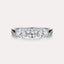East-West Oval 3-Stone Band
