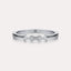 East-West Emerald 3-Stone Band