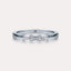 East-West Emerald 3-Stone Band