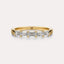 East-West Emerald 5-Stone Band