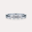East-West Emerald 3-Stone Band