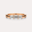 East-West Emerald 3-Stone Band
