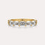 East-West Emerald 5-Stone Band