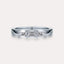 East-West Emerald 3-Stone Band
