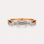 East-West Emerald 3-Stone Band