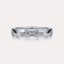 East-West Emerald 3-Stone Band
