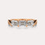 East-West Emerald 3-Stone Band