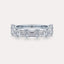 East-West Emerald 7-Stone Band