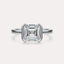 Half Bezel Solitaire Engagement Ring