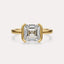 Half Bezel Solitaire Engagement Ring