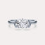 Half Bezel Solitaire Engagement Ring