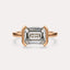 Half Bezel Solitaire Engagement Ring