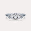 Half Bezel Solitaire Engagement Ring