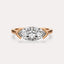 Half Bezel Solitaire Engagement Ring