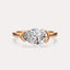 Half Bezel Solitaire Engagement Ring